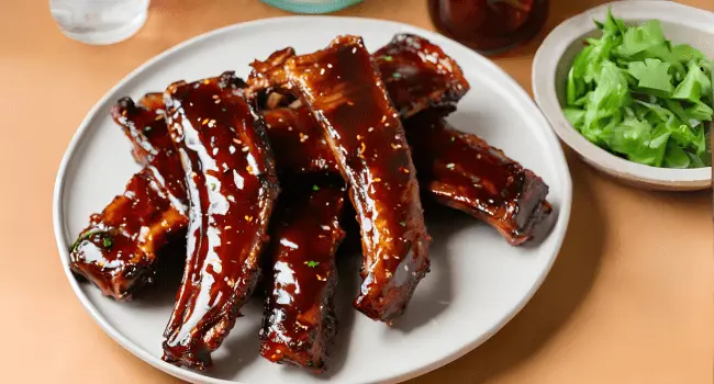 Costillas de cerdo glaseadas una de las recetas para el día del padre en hornos de convección