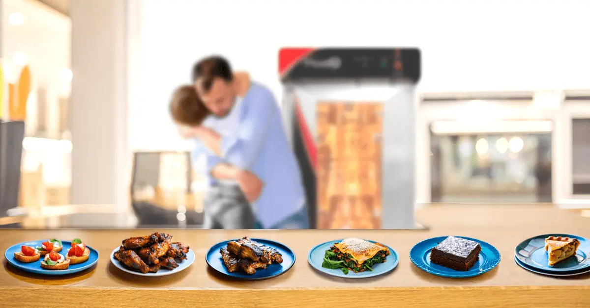 Mesa de cocina con platillos deliciosos para el día del padre