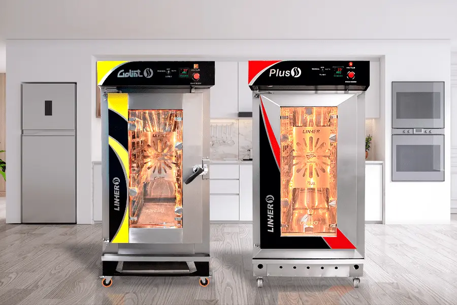 Hornos de convección LINHER frente a una cocina moderna
