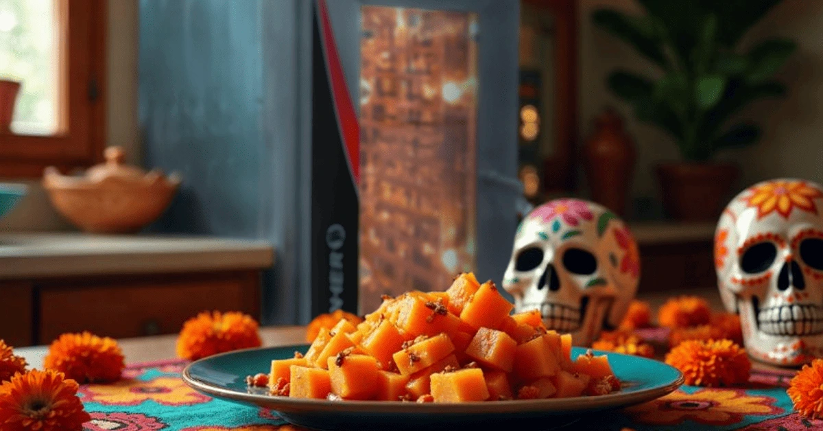 Camotes con piloncillo horneados en horno de convección LINHER en una ofrenda de día de muertos
